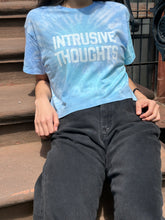 "Intrusive Thoughts" Tie-Dye Crop Tee