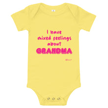 "I Have Mixed Feelings About Grandma" Baby Onesie