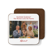 "Stockholm Syndrome? This Woman Loves Her Parents" Hardboard Back Coaster