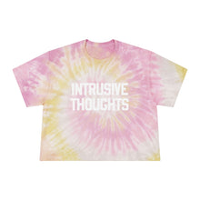 "Intrusive Thoughts" Tie-Dye Crop Tee