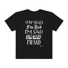 "I'm Sad" Newspaper Logo Garment-Dyed T-shirt