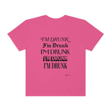 "I'm Drunk" Newspaper Logo Garment-Dyed T-shirt