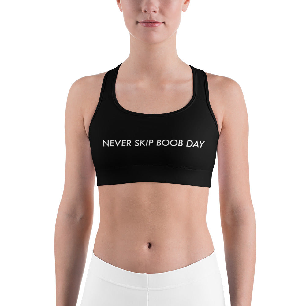 Never Skip Boob Day Sports Bra – Shop Reductress